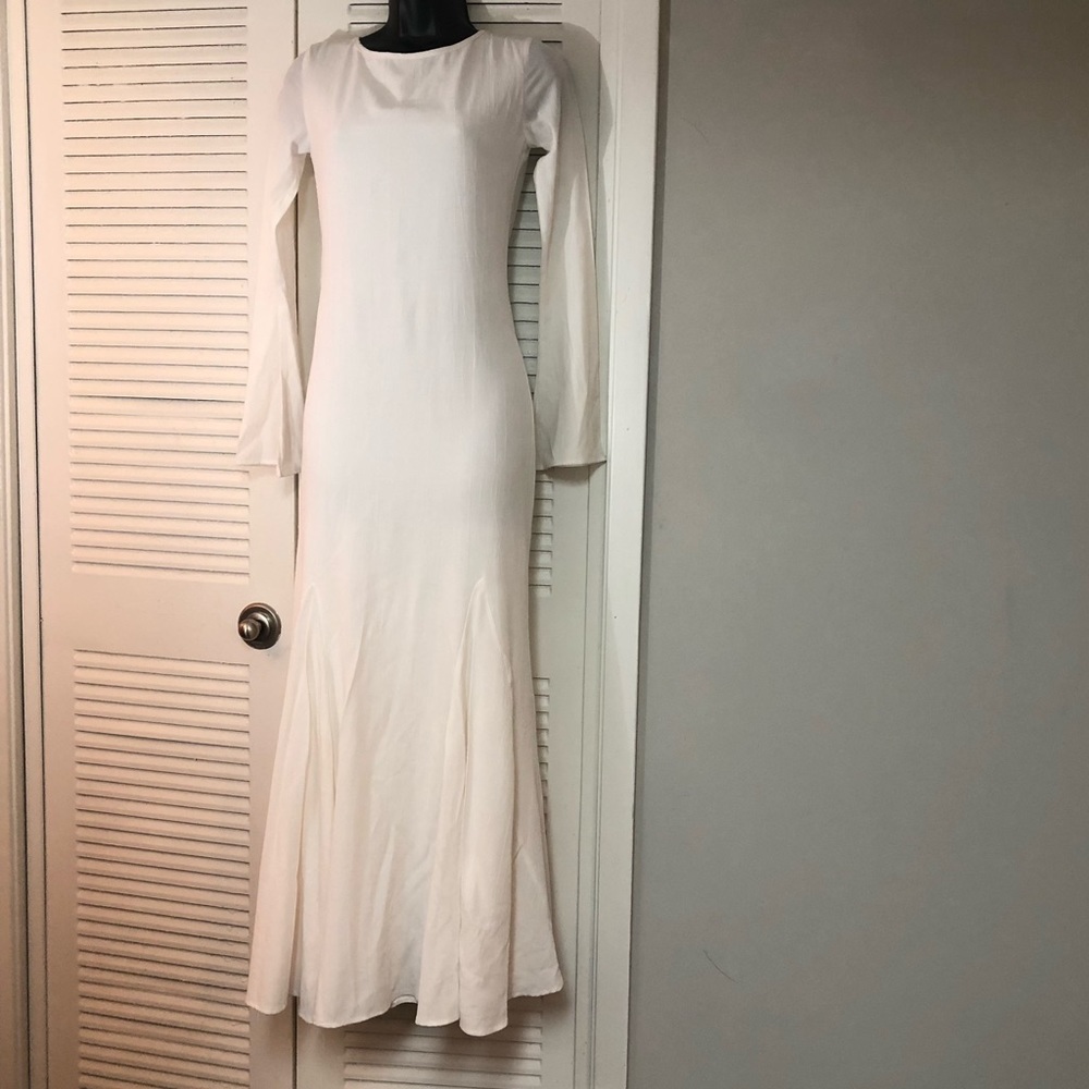 For Love and Lemons Off-white low back maxi dress